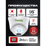 2 Мп IP камера купольная Tiandy TC-C320N V2.0